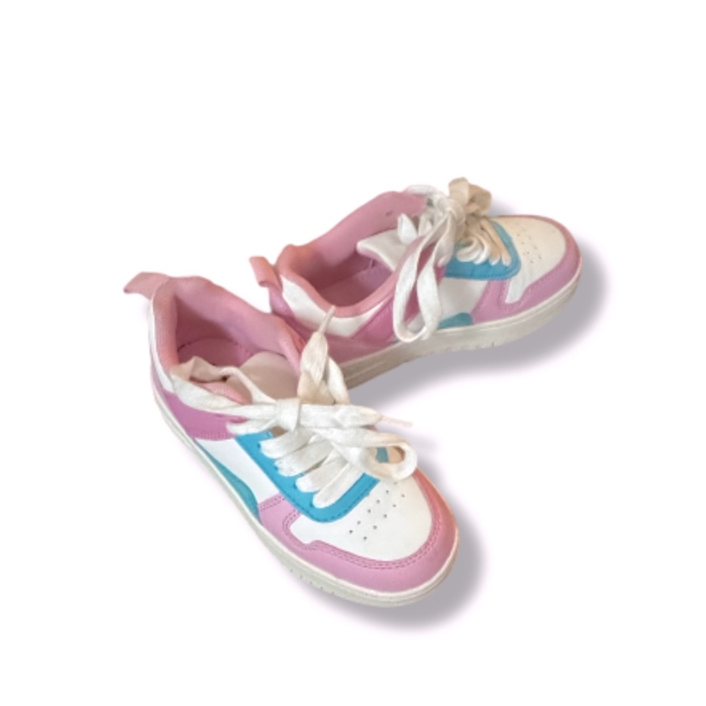 Girls (Toddler Girls) Size 11  Link White Blue & Pink Sneakers / Shoes